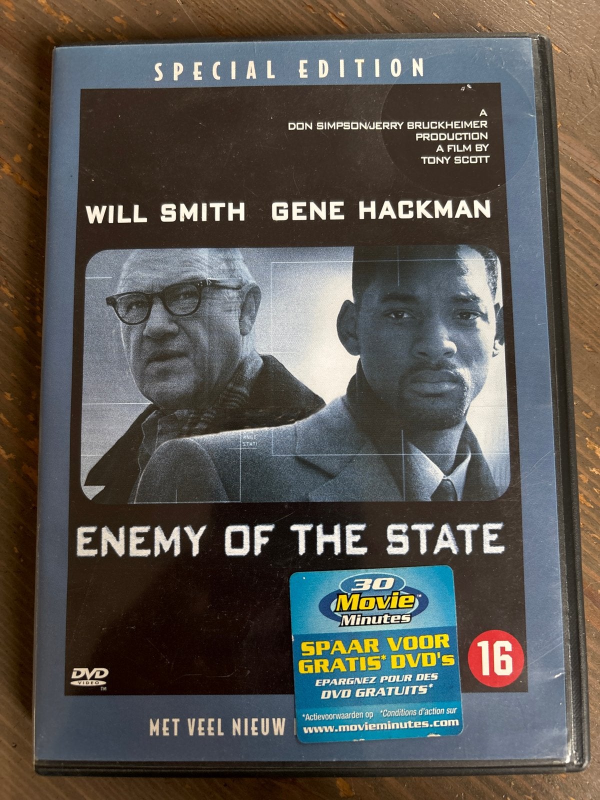 Enemy of the State - Special Edition DVD (Will Smith), Vanaf 16 jaar, Ophalen of Verzenden, Gebruikt, Actiethriller