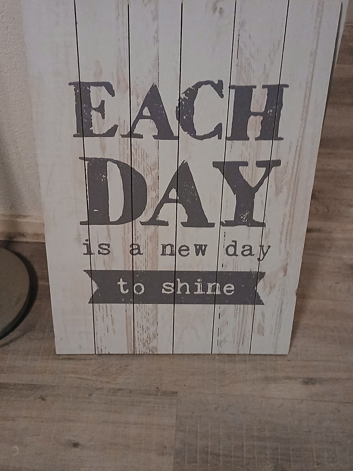 Mooi houten ophangbord met inspirerende tekst, Hout, Meerkleurig, Ophalen of Verzenden, Zo goed als nieuw