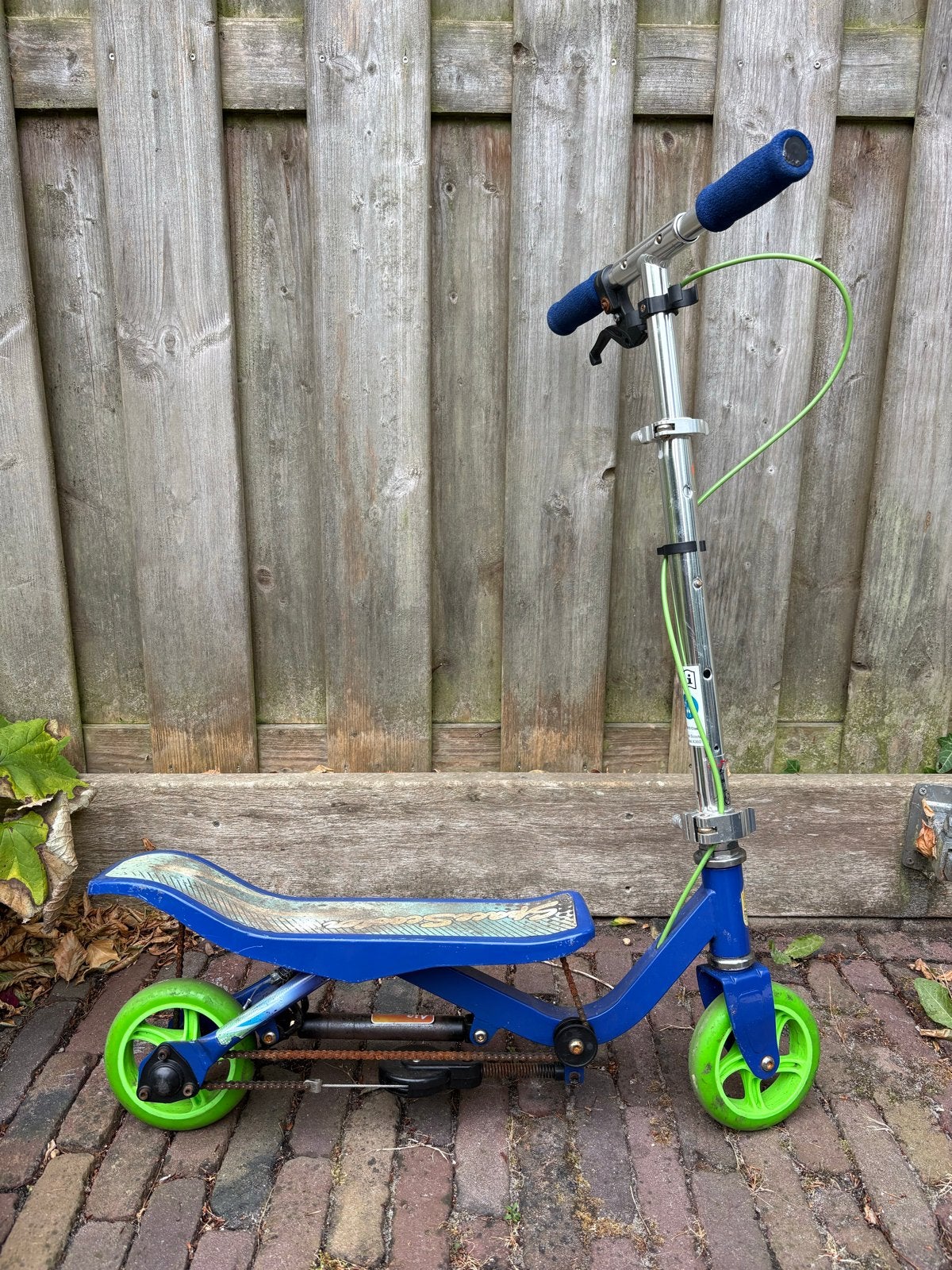Space Scooter Junior X360 - Blauw/Groen, Ophalen, Gebruikt, Overige typen