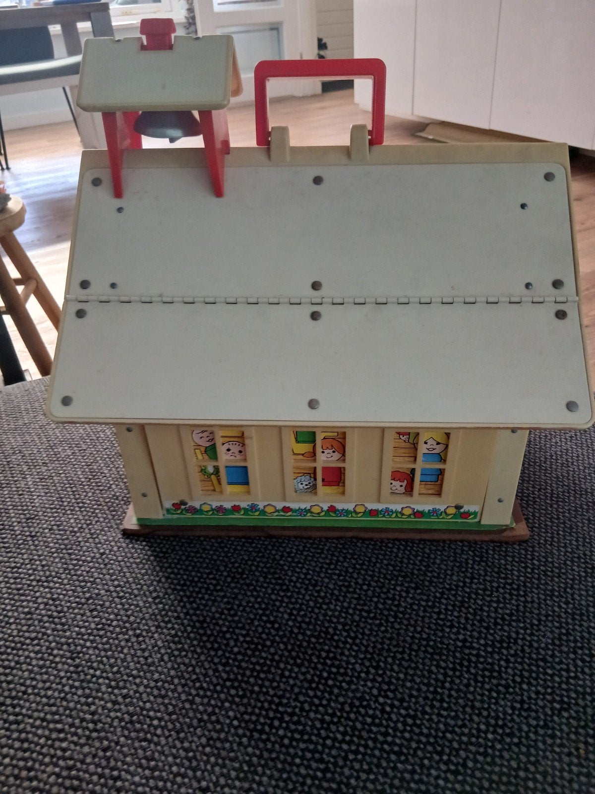 Vintage Fisher-Price Schoolhuis met accessoires, Ophalen, Gebruikt, Knutselen