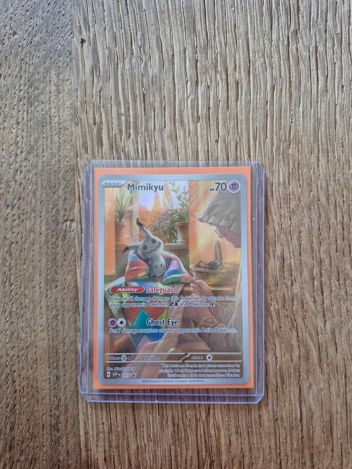 Pokemon Mimikyu promo, Ophalen of Verzenden, Nieuw, Losse kaart