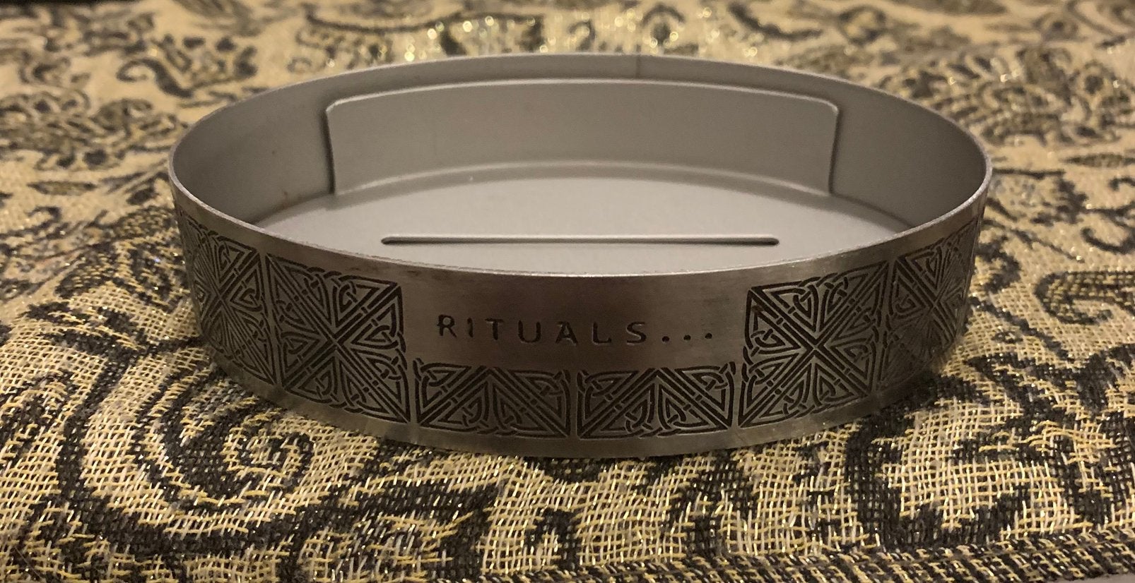 Rituals soap tray antique silver, Ophalen of Verzenden, Nieuw, Zilver, Zeepdispenser/zeepbakje