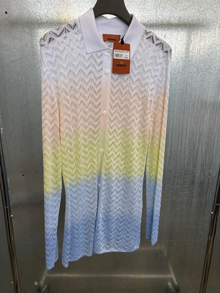 Missoni blouse it46 XL €795, Kleding | Dames, Ophalen of Verzenden, Zo goed als nieuw, Maat 46/48 (XL) of groter, Korte mouw