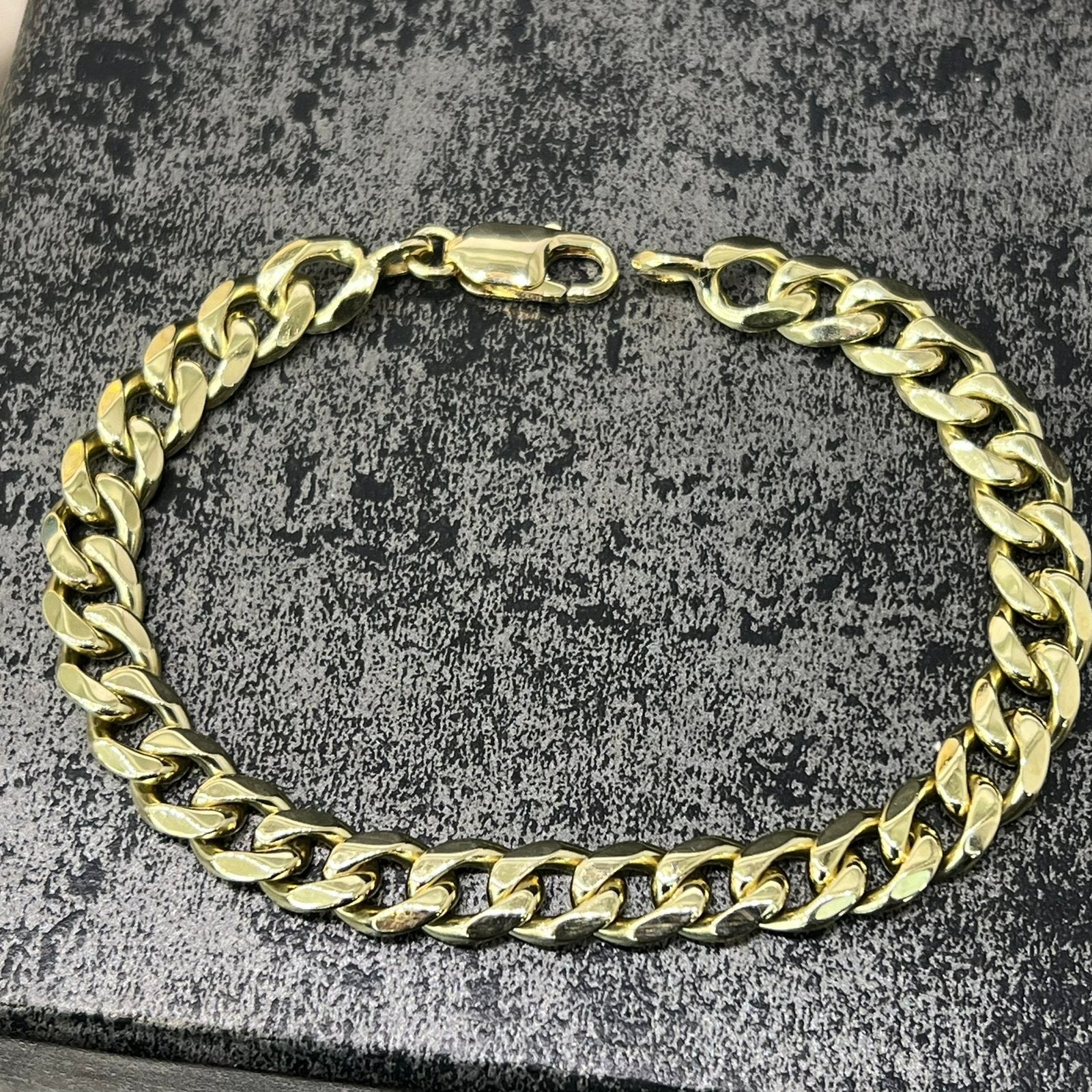 14 karaat gouden armband massief gourmet schakel, Ophalen of Verzenden, Zo goed als nieuw, Goud