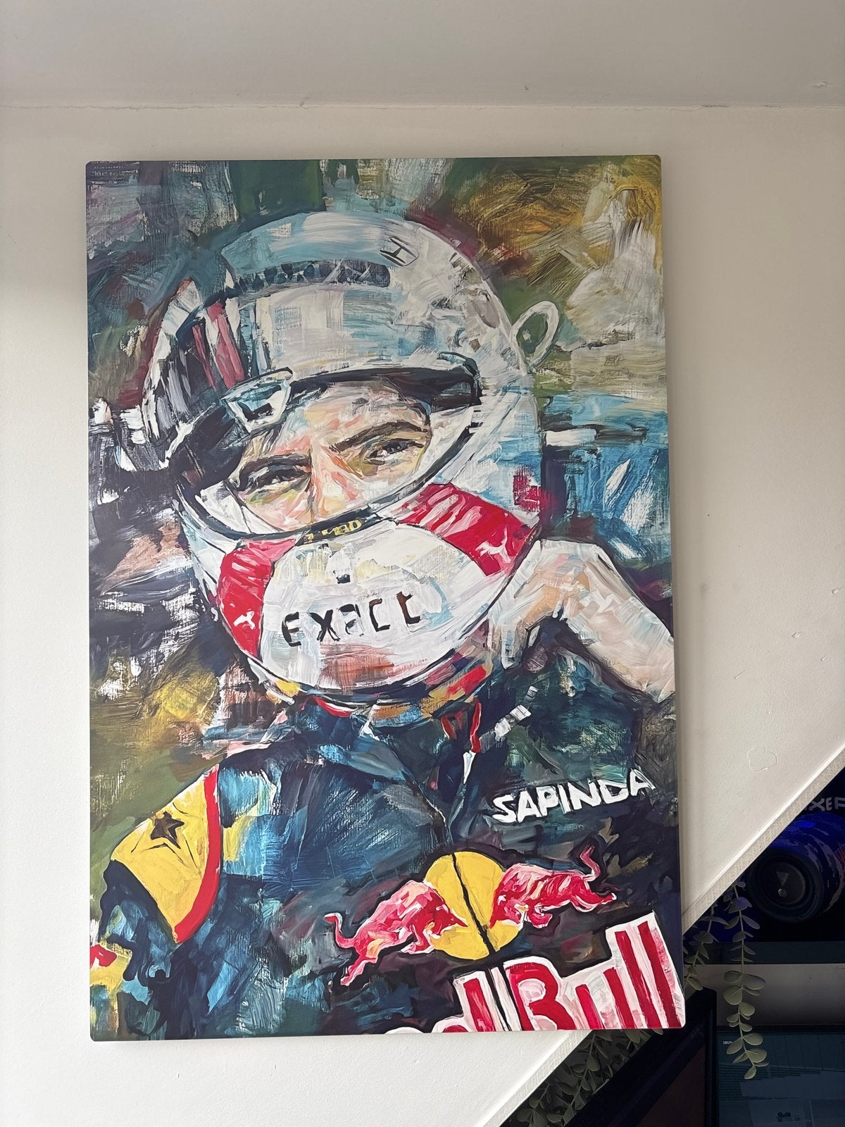 Schilderij Max Verstappen F1 Red Bull Racing, Ophalen of Verzenden