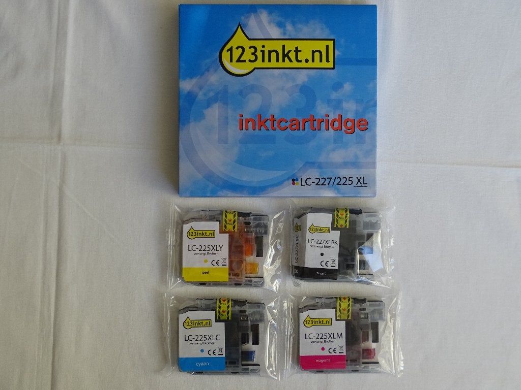 Multipack Inktpatroon LC-227XL/ 225XL voor BROTHER printer, Ophalen of Verzenden, Nieuw, Cartridge, Brother (compatibel)