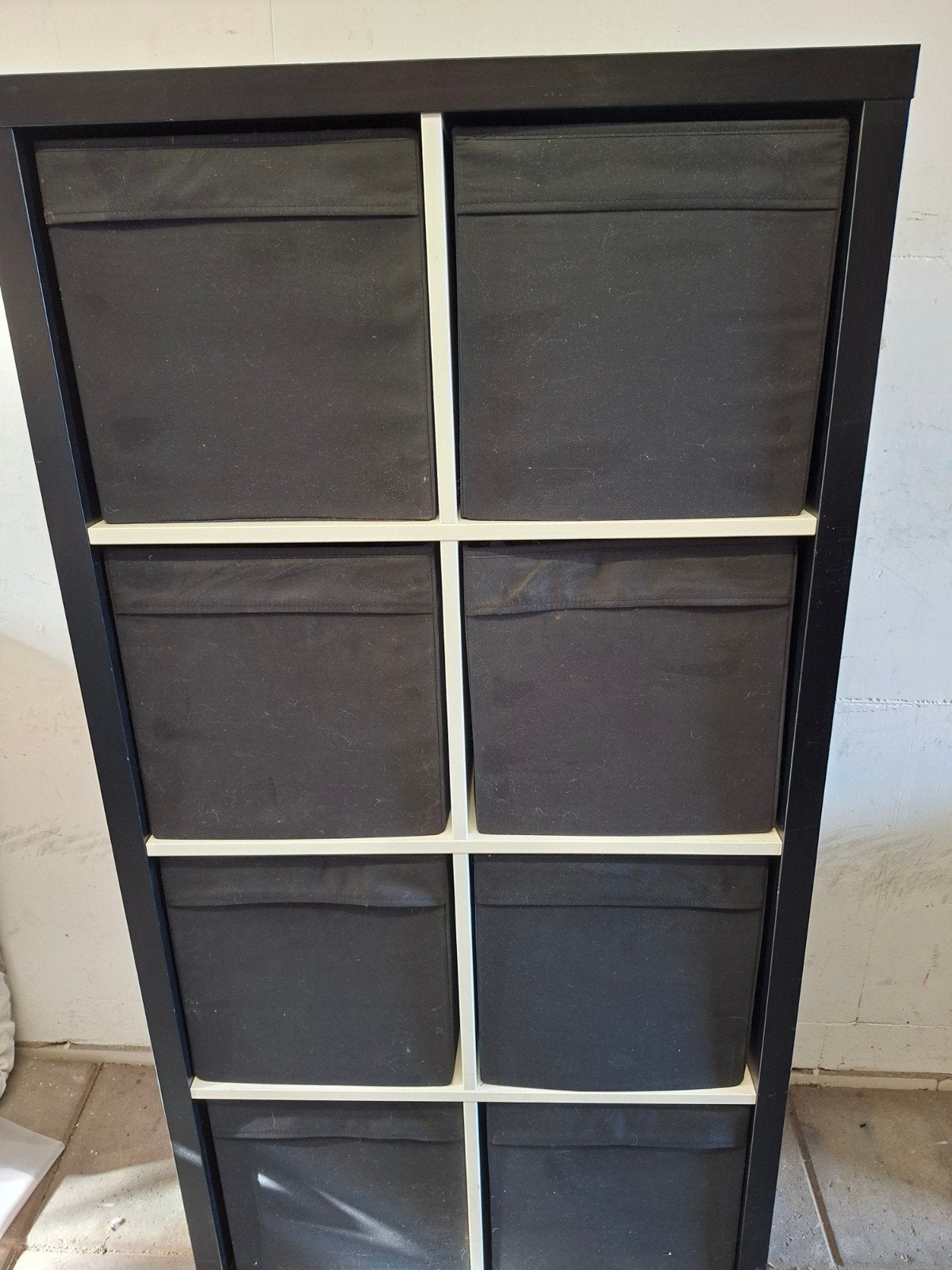 leuk " Kallax" kastje van Ikea met 8 bijpassende manden van, Ophalen, Gebruikt