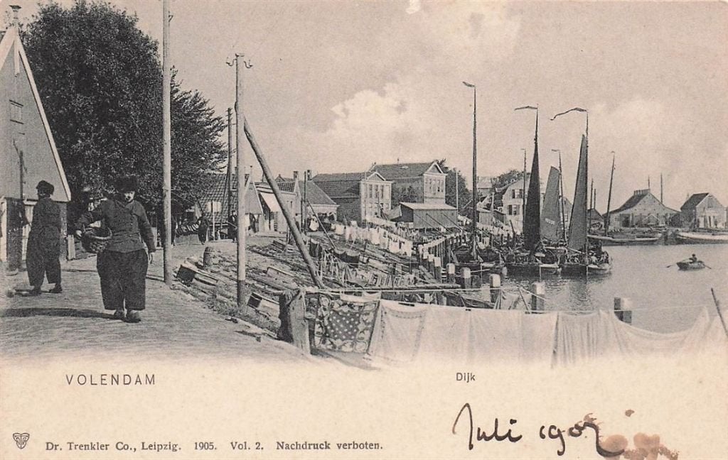 703-015-003 Volendam Dijk, Verzenden, Voor 1920, Noord-Holland