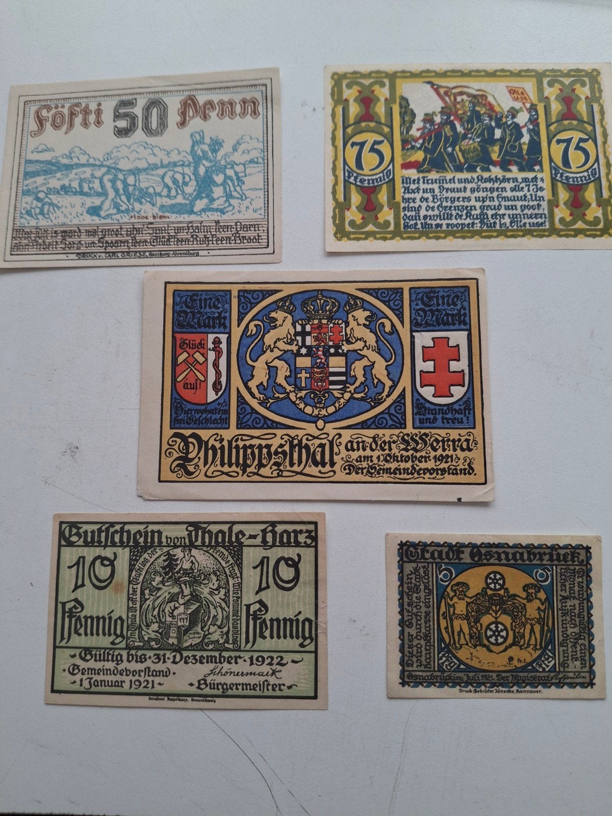 lotje Duits noodgeld jrn 1910/20, Postzegels en Munten, Ophalen of Verzenden, Duitsland, Setje