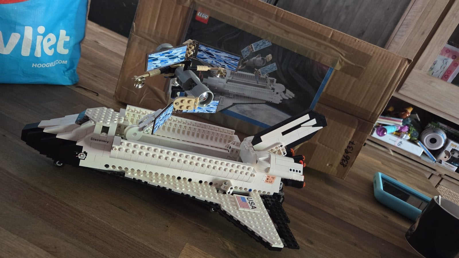 Lego space shuttle 7470, Ophalen, Zo goed als nieuw