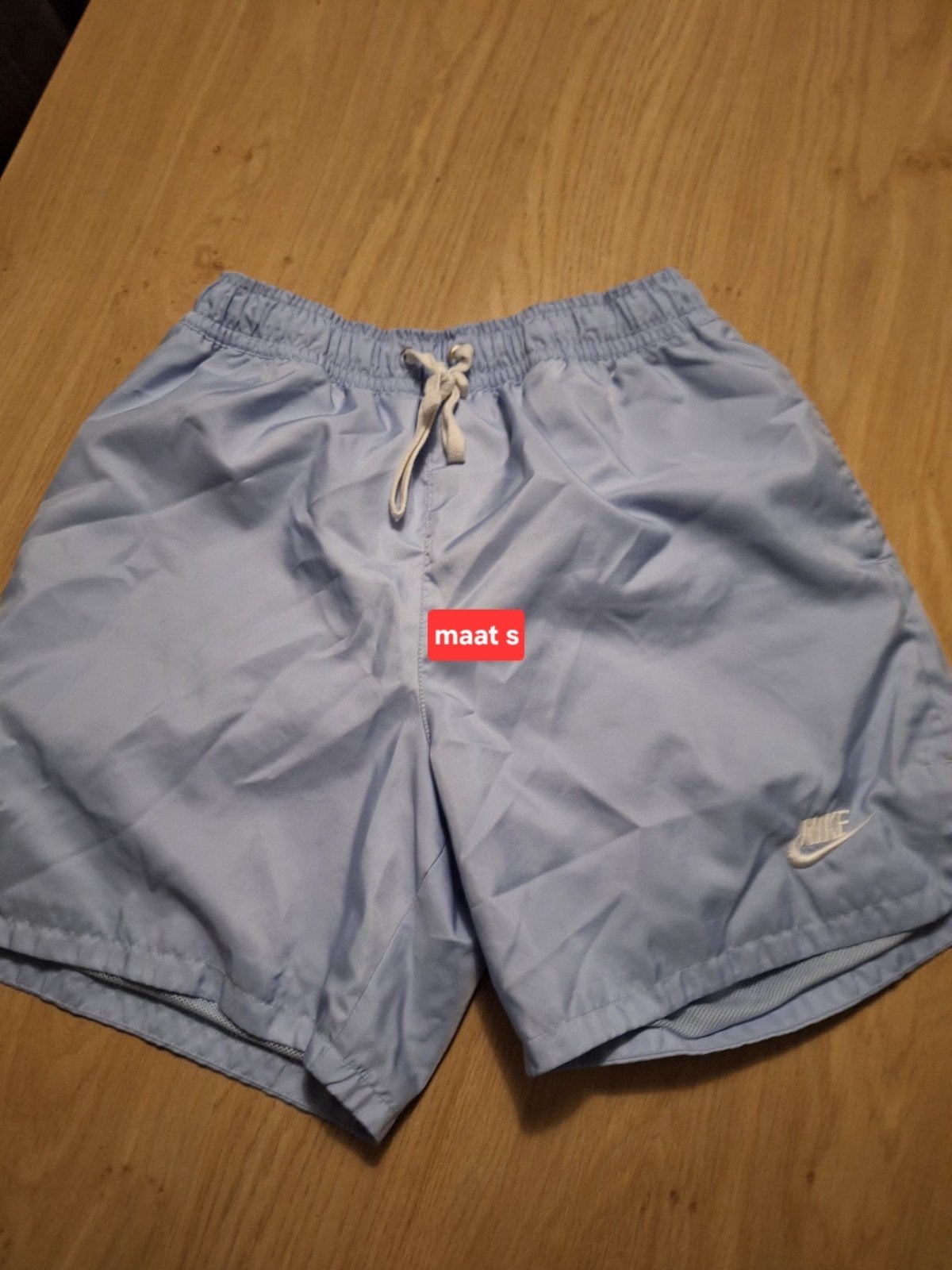 Nike zwemshort lichtblauw maat S, Blauw, Nike, Ophalen of Verzenden, Gedragen
