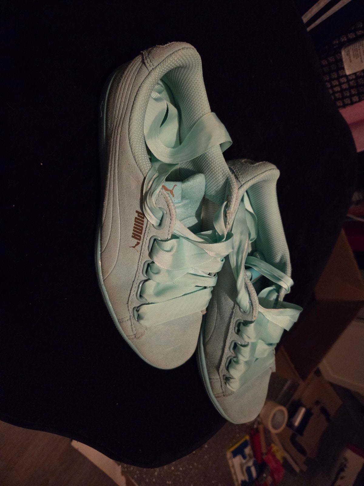 puma gympen mint groen, Puma, Ophalen of Verzenden, Groen, Sneakers of Gympen
