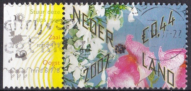 Bloemetjescadeau - Bloemen - gebruikt – NVPH 2506 tab, Ophalen of Verzenden, Na 1940, Gestempeld