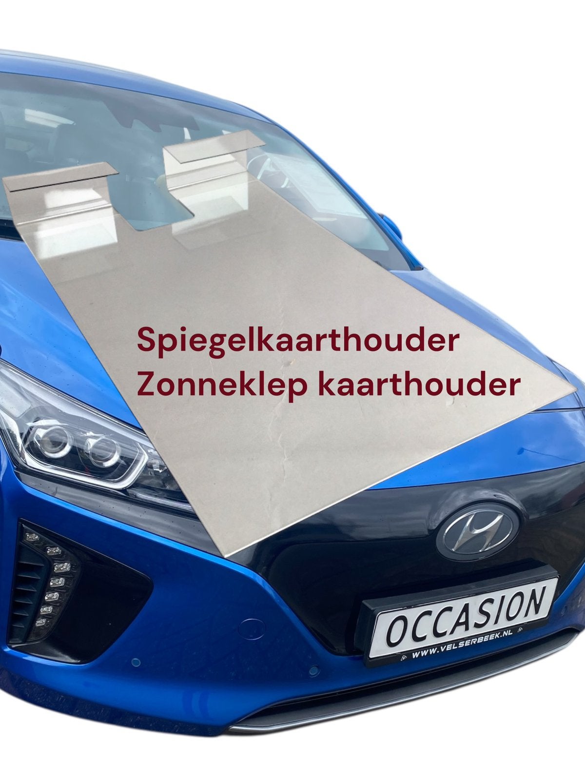 spiegelkaarthouder zonneklep showroomkaart, Ophalen of Verzenden