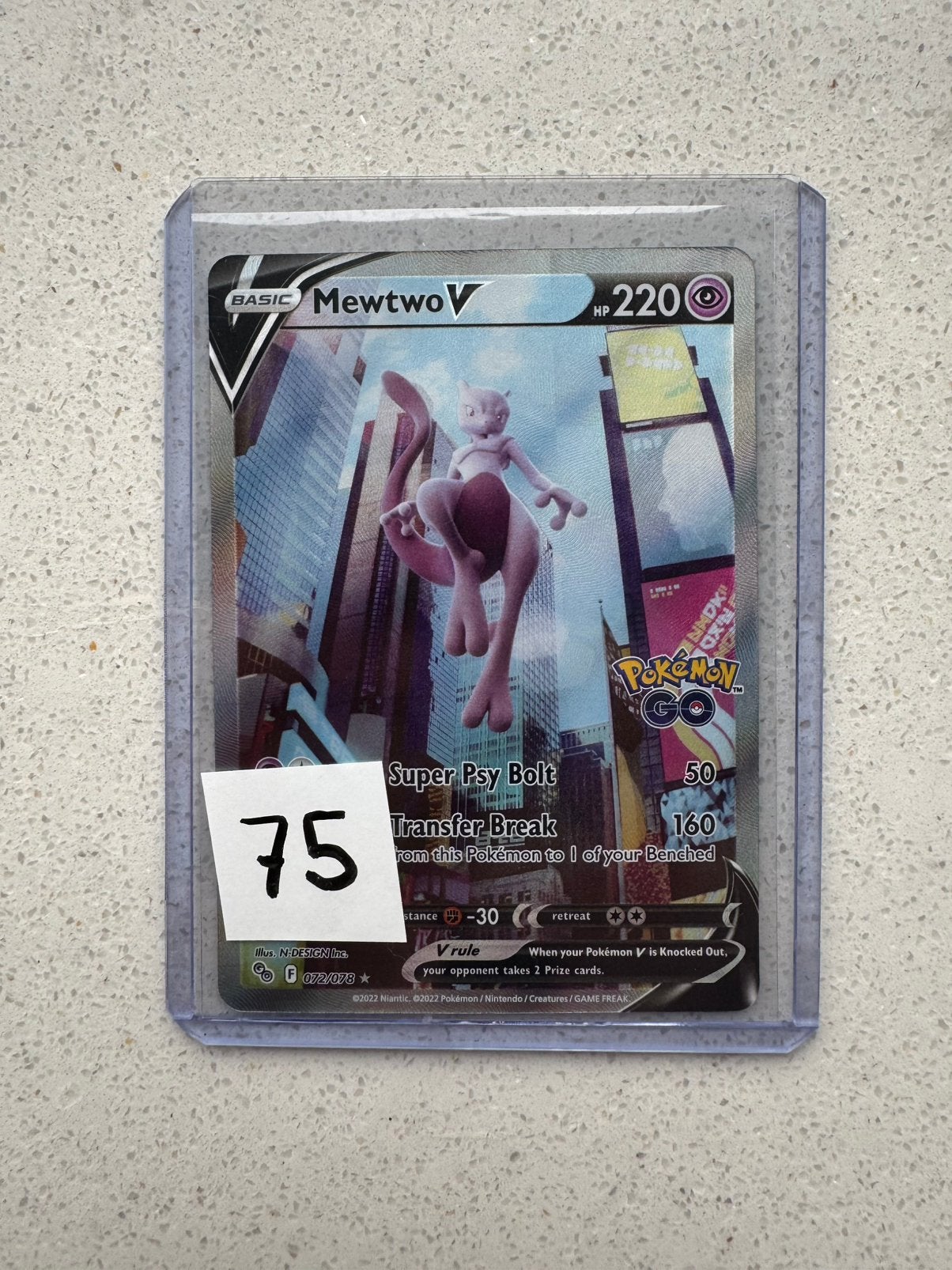 Mewtwo 072 Pokemon Go (Pokemon), Ophalen of Verzenden