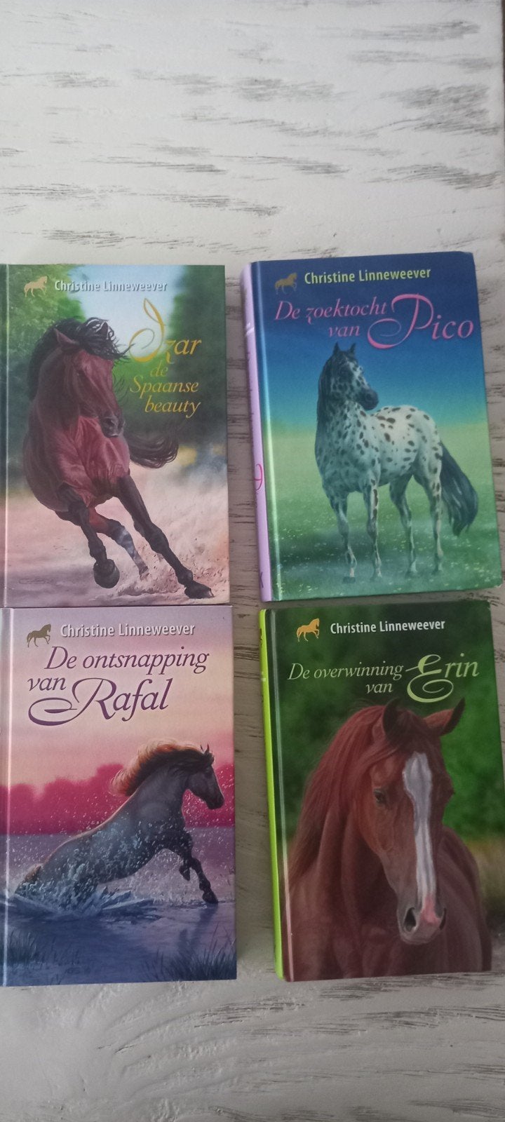 Christine Linneweever paardenboeken (4  stuks), Boeken, Ophalen of Verzenden, Zo goed als nieuw, Christine Linneweever