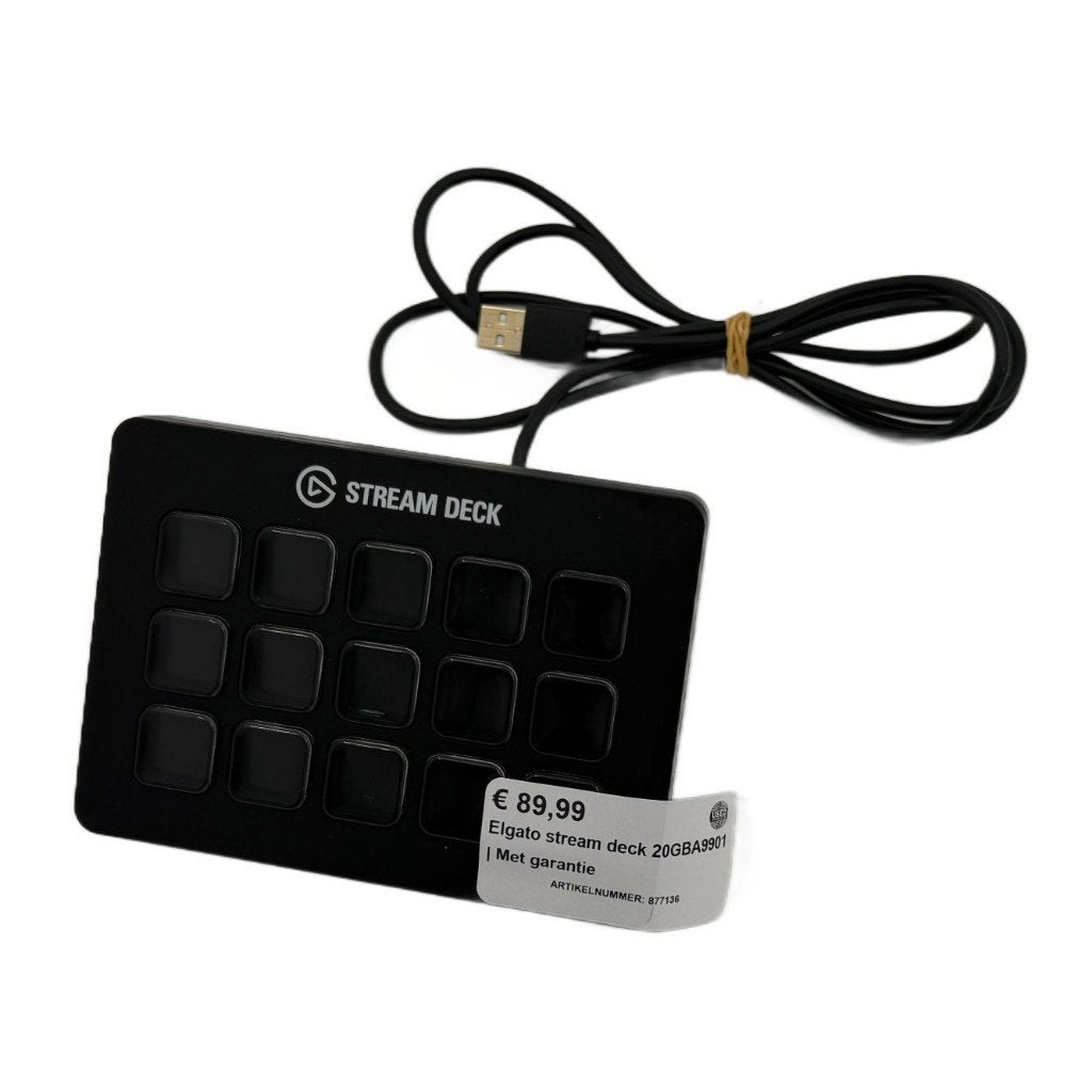 Elgato stream deck 20GBA9901 | Met garantie, Computers en Software, Toetsenborden, Dordrecht@usedproducts.nl, Ophalen of Verzenden