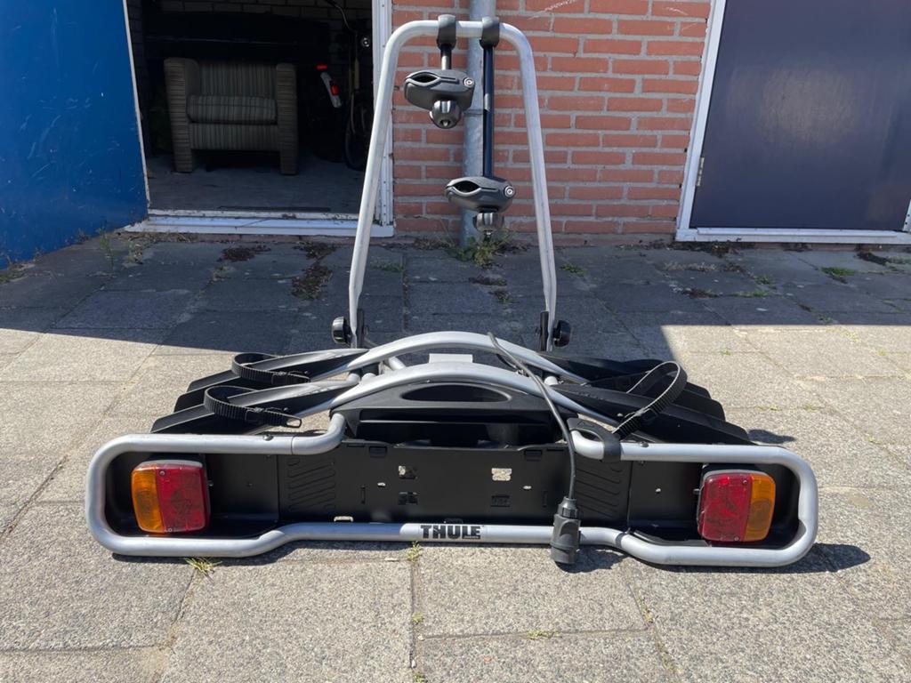 Thule Euroway Fietsendrager voor  - 2 Fietsen type:945, Auto diversen, Fietsendragers, Ophalen, 2 fietsen, Zo goed als nieuw, Trekhaakdrager