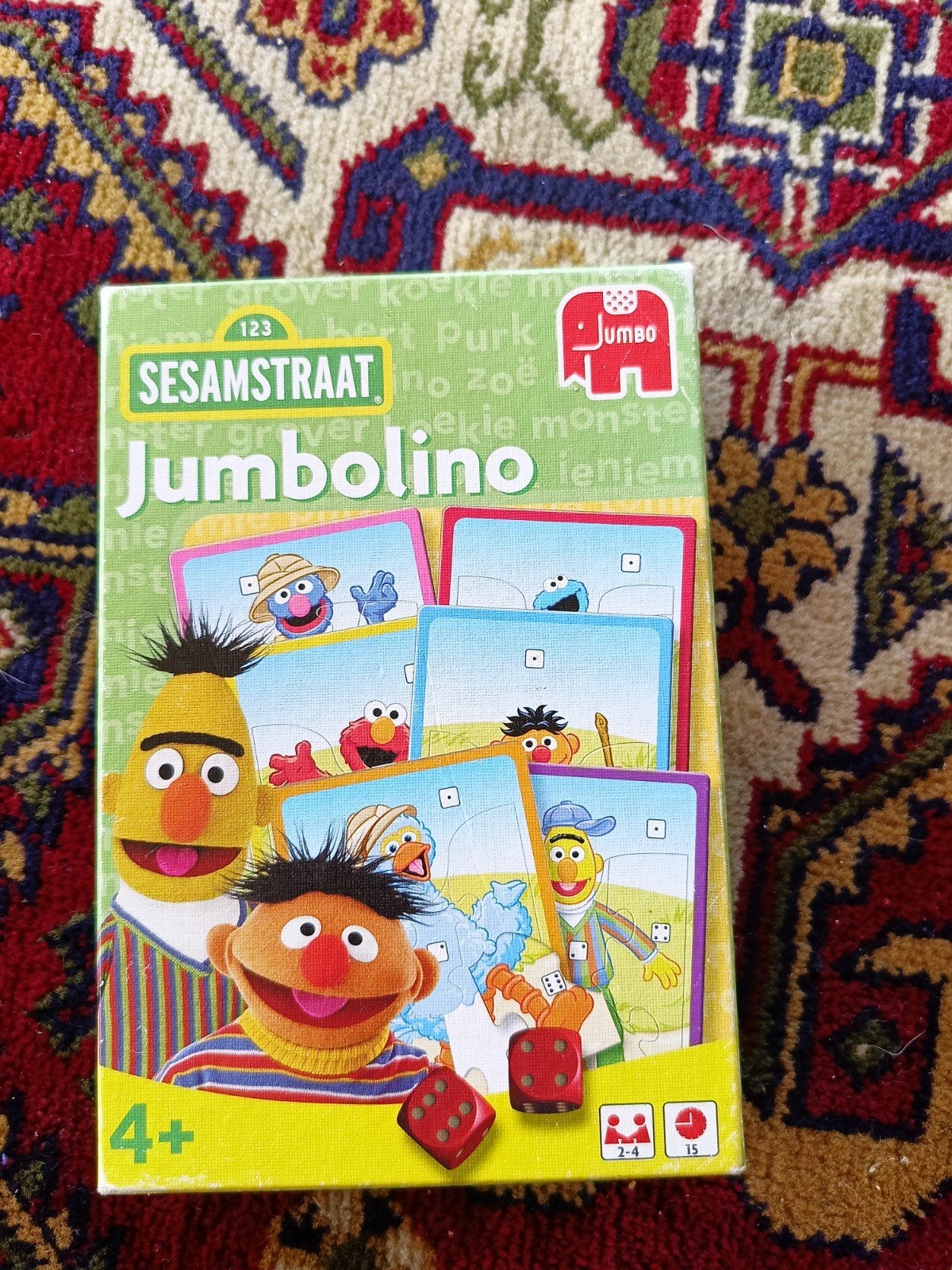 Jumbo Jumbolino Sesamstraat dobbelspel 4+ jaar, Een of twee spelers, Ophalen of Verzenden, Gebruikt, Jumbo