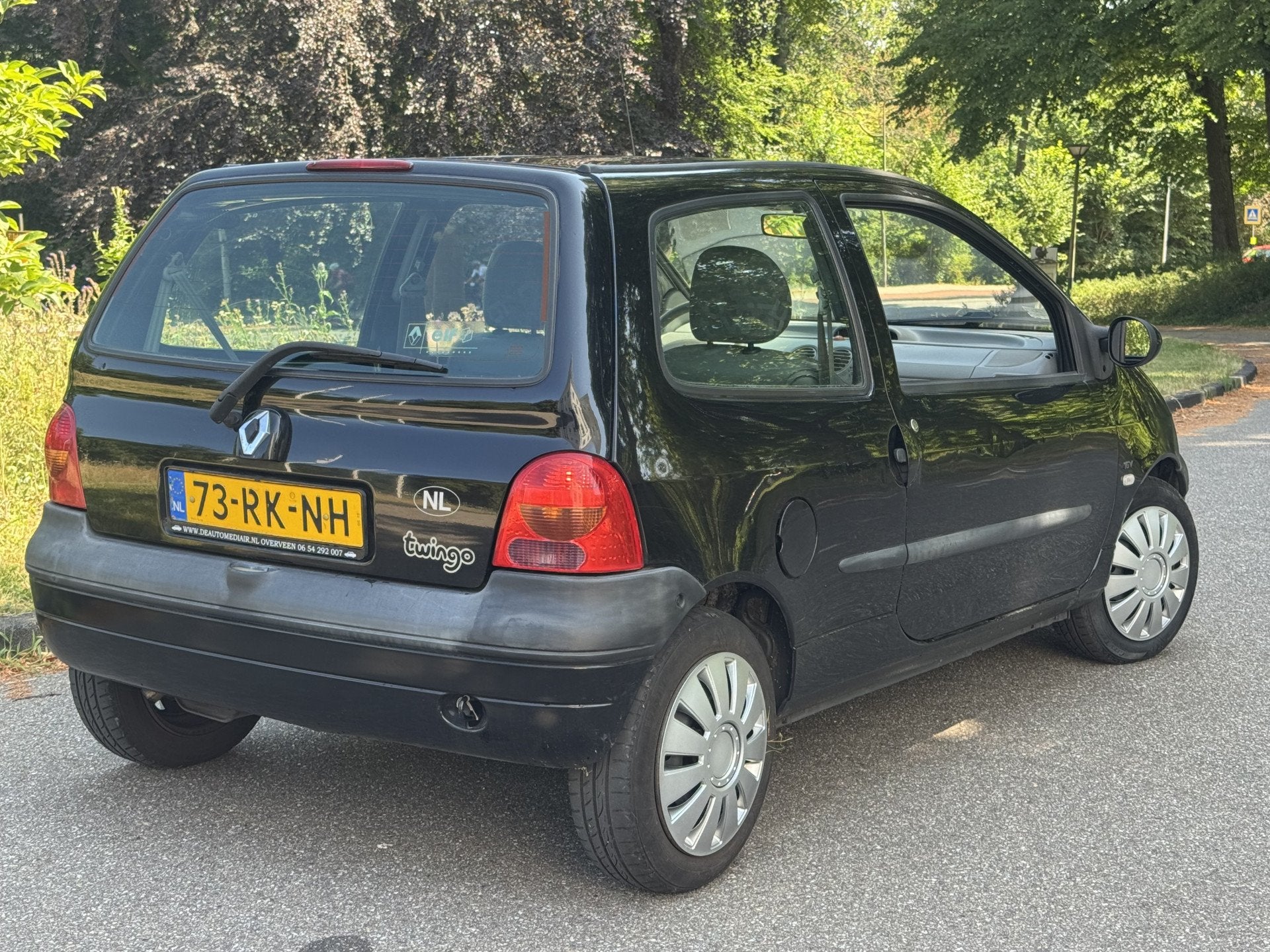 Renault Twingo 1.2-16V AIRCO, RIJKLAAR (bj 2005), Auto's, Voorwielaandrijving, 4 cilinders, 4 stoelen, Zwart