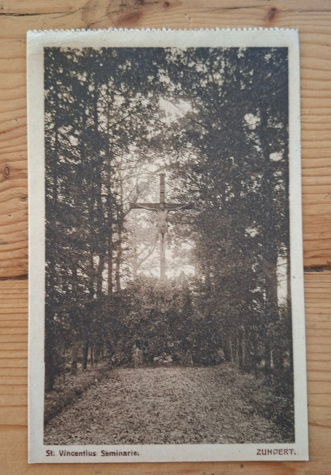 gelopen kaart 1933 Zundert st.Vincentius seminarie religie, Ophalen of Verzenden, 1920 tot 1940
