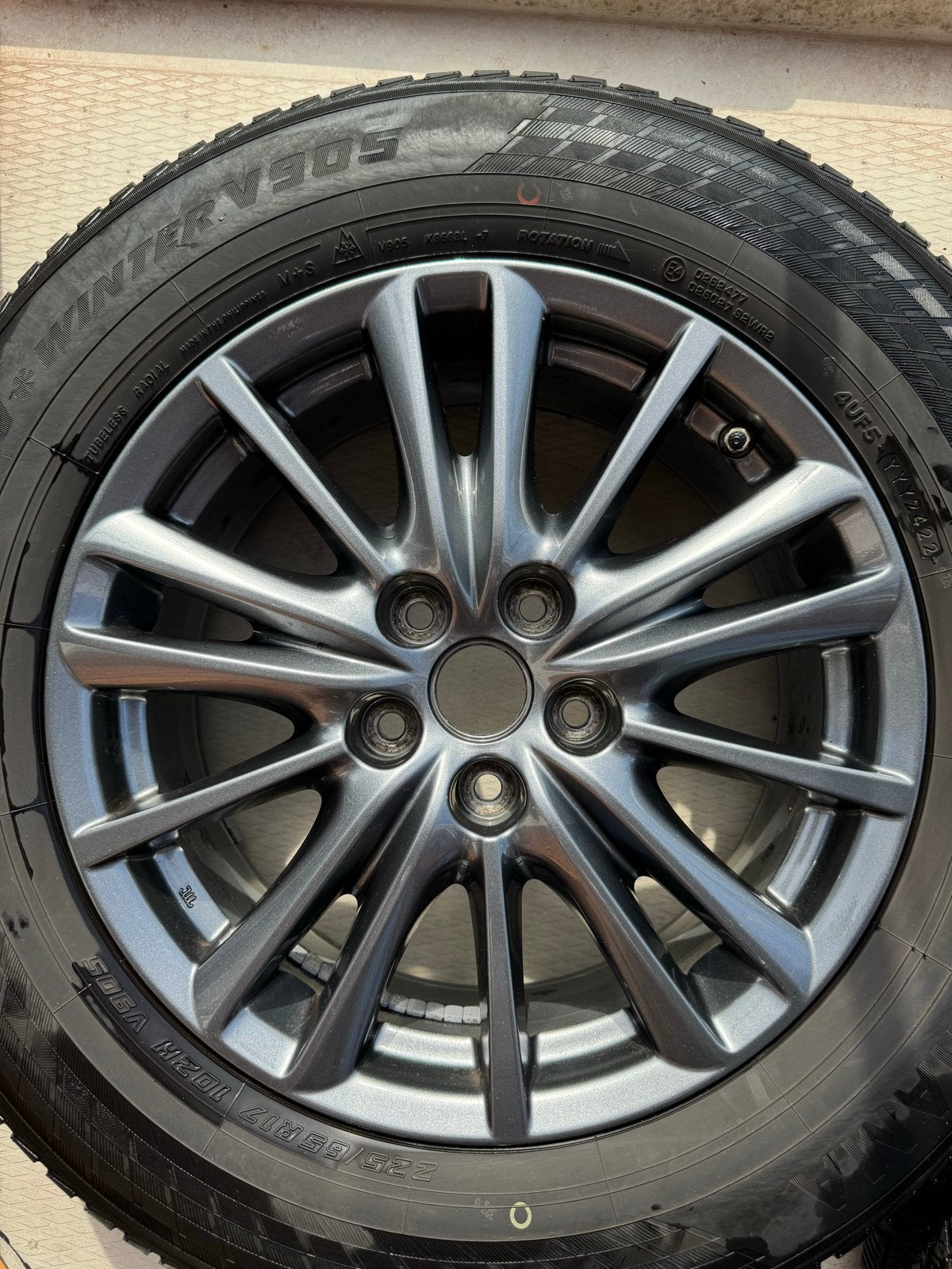 Mazda CX-5 velgen met winterbanden 17 inch, Auto-onderdelen, Ophalen, Gebruikt, Banden en Velgen, 17 inch