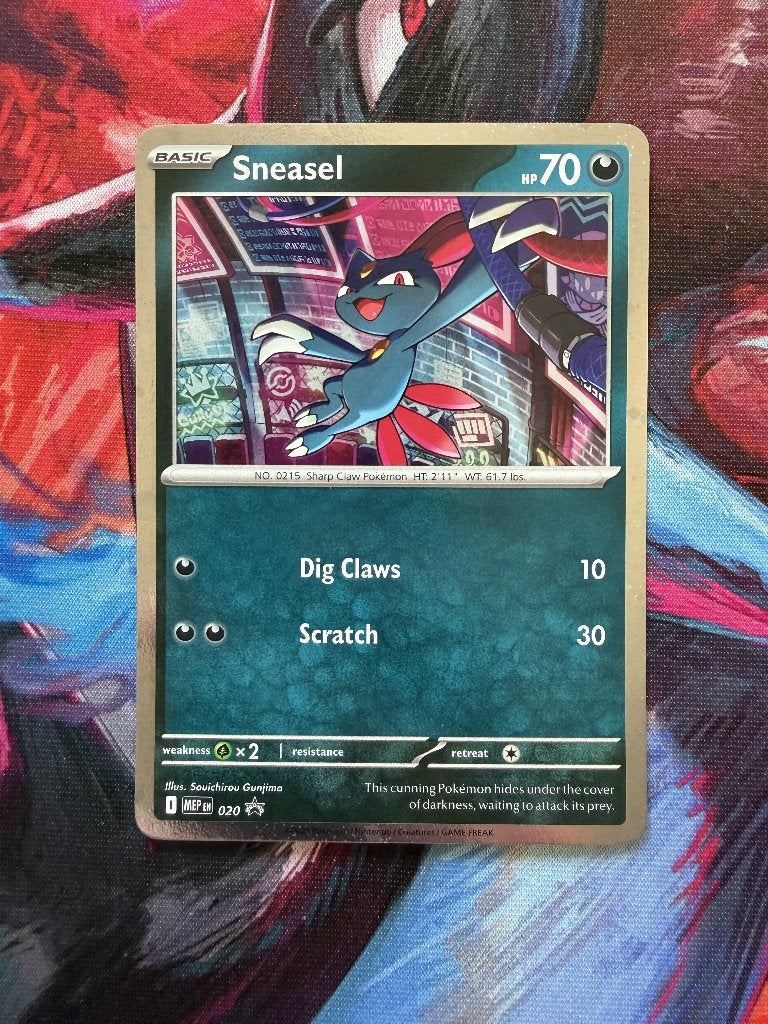 Pokemon Sneasel (MEP 020) MEP Black Star Promos, Ophalen of Verzenden, Nieuw, Losse kaart, Foil