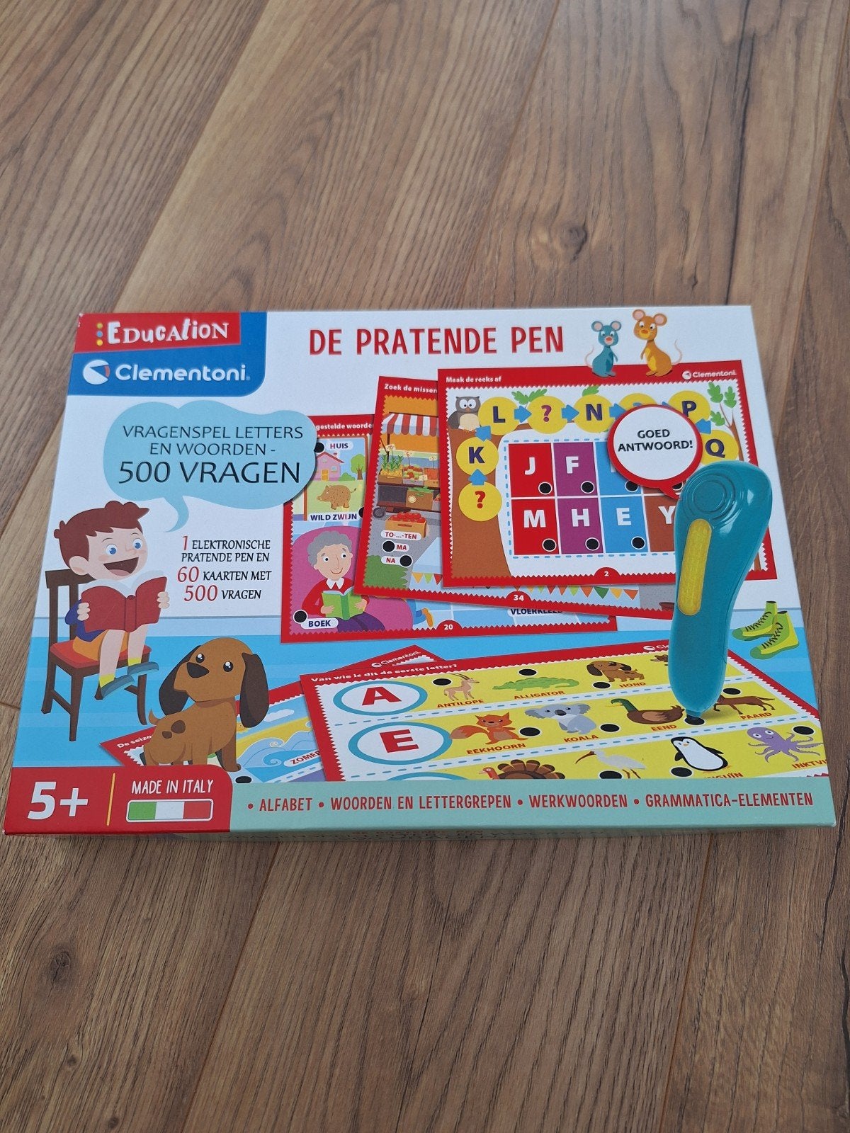 Clementoni Vragenspel Letters en Woorden - De Pratende Pen, Ophalen of Verzenden, Zo goed als nieuw, Taal en Lezen, Met geluid