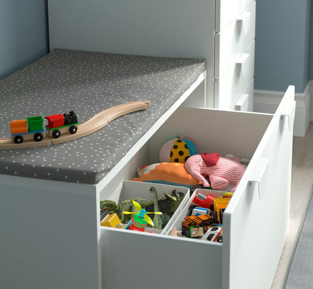 Ikea SMÅSTAD Speelgoedkist met bank en kussentje, Ophalen, Gebruikt, Opbergmeubel, IKEA