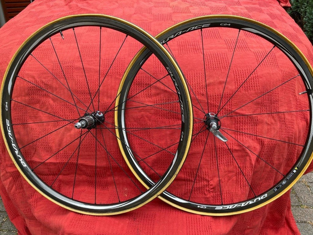 Shimano Dura-Ace C24 wielset, Fietsen en Brommers, Zo goed als nieuw, Shimano, Racefiets, Carbon