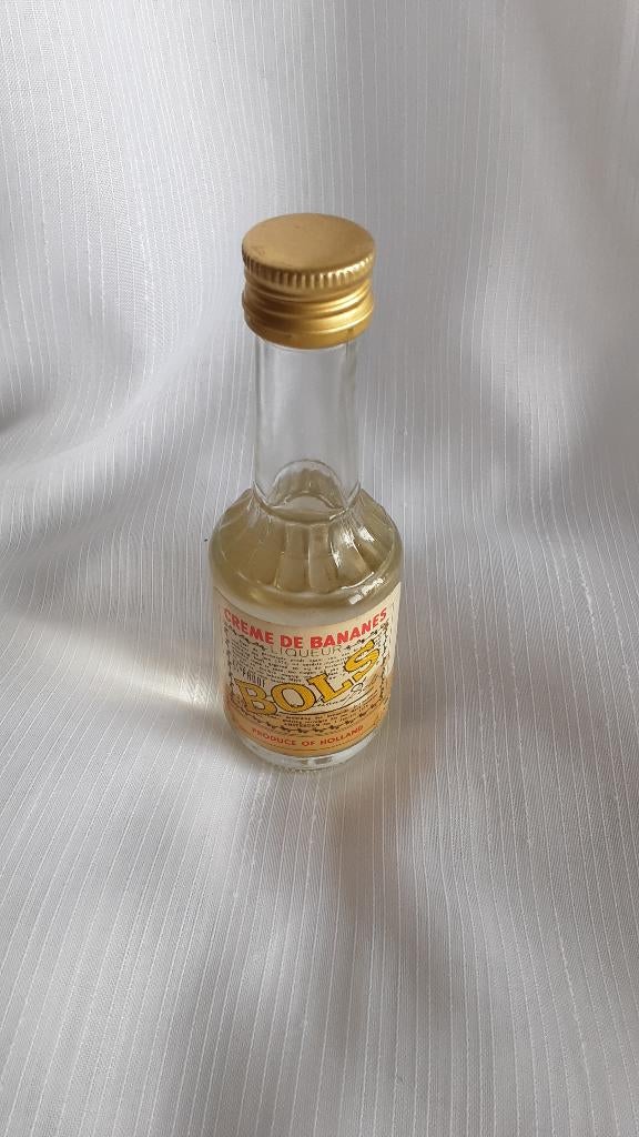 BOLS CREME DE BANANES klein flesje, miniatuur (nr. 3), Verzamelen, Ophalen of Verzenden, Nieuw, Gebruiksvoorwerp
