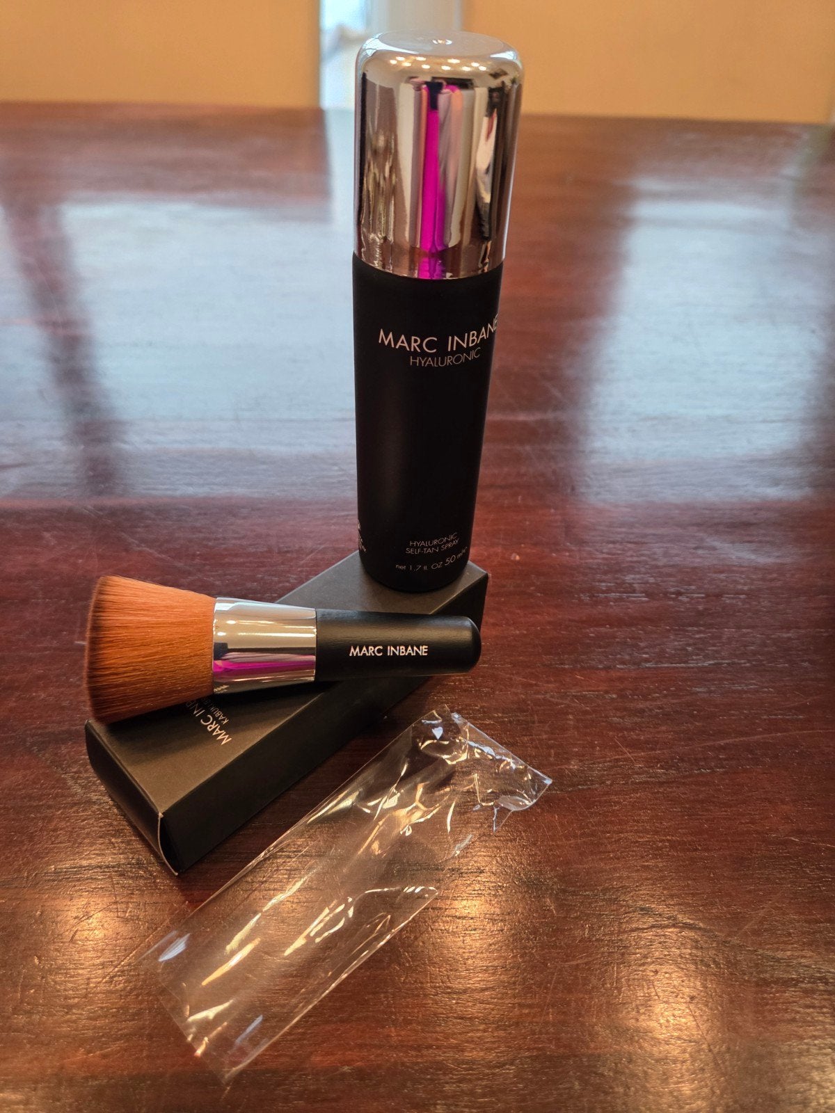 Marc Ibane Self Tan Spray, Powder brush en Kabuki Brush, Ophalen of Verzenden, Nieuw, Overige typen