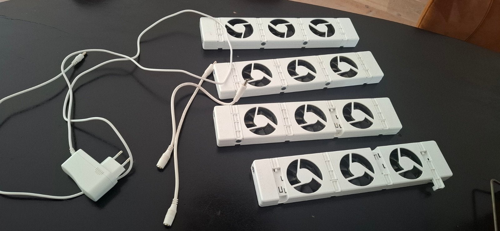 4x USB Ventilator voor Radiator of Apparatuur Koeling, Witgoed en Apparatuur, Ventilatoren, Ophalen of Verzenden, Zo goed als nieuw