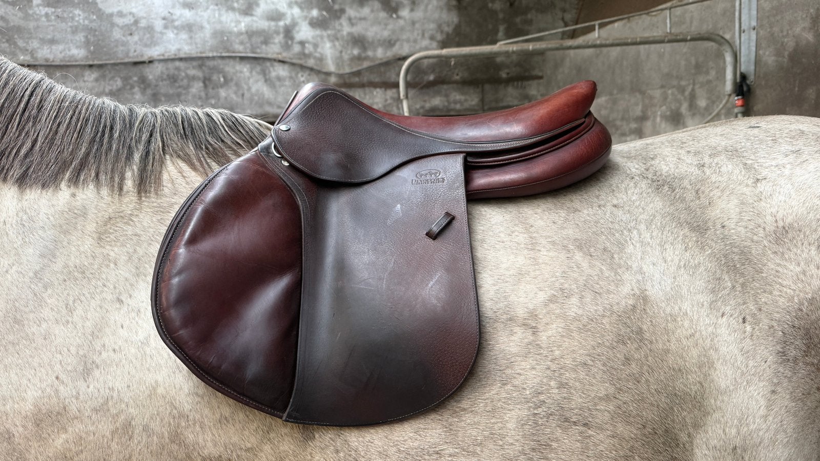 Devoucoux Biarritz O 18” springzadel – bruin – 2019 – D3D, Dieren en Toebehoren, Gebruikt, Overige merken, Speciale kussens, Diepe zit