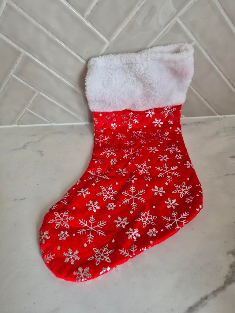 Kerst haardsok rood wit kerstdecoratie, Diversen, Kerst, Ophalen