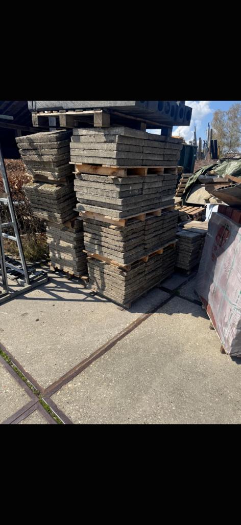 Grindtegels, Ophalen, Gebruikt, 10 m² of meer, Beton