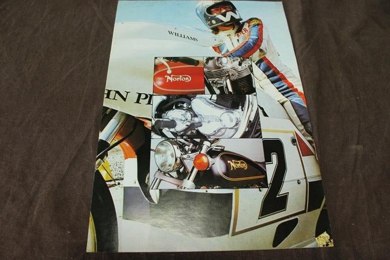 Norton 850 Commando motorfiets verkoop folder brochure, Motoren, Handleidingen en Instructieboekjes, Overige merken, Ophalen of Verzenden
