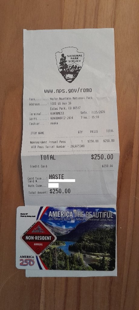 America the beautiful pass Non-Resident Annualpass, Drie personen of meer