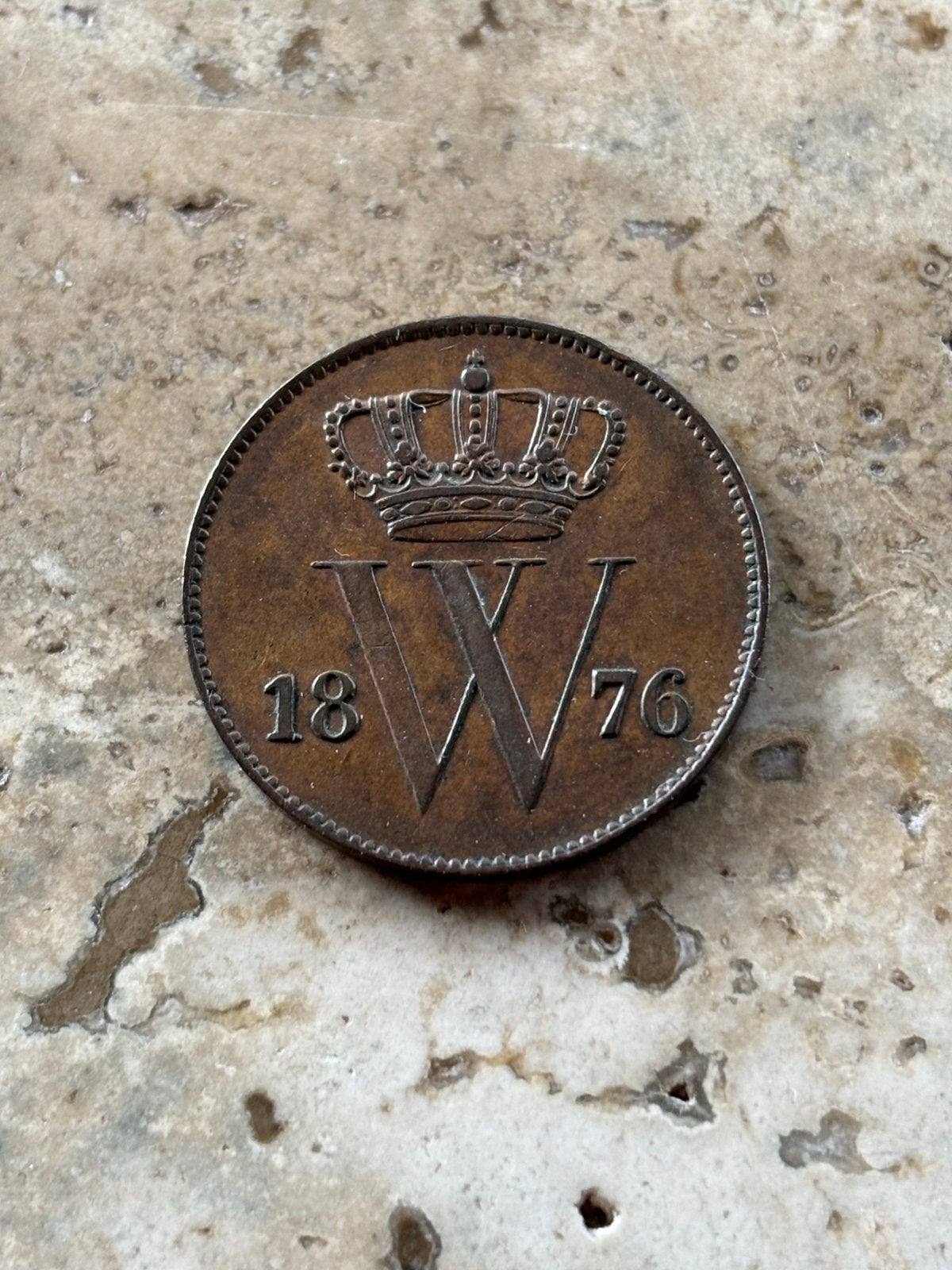 1 cent 1876 Willem III, hoge kwaliteit, Ophalen of Verzenden, Koning Willem III, 1 cent, Losse munt