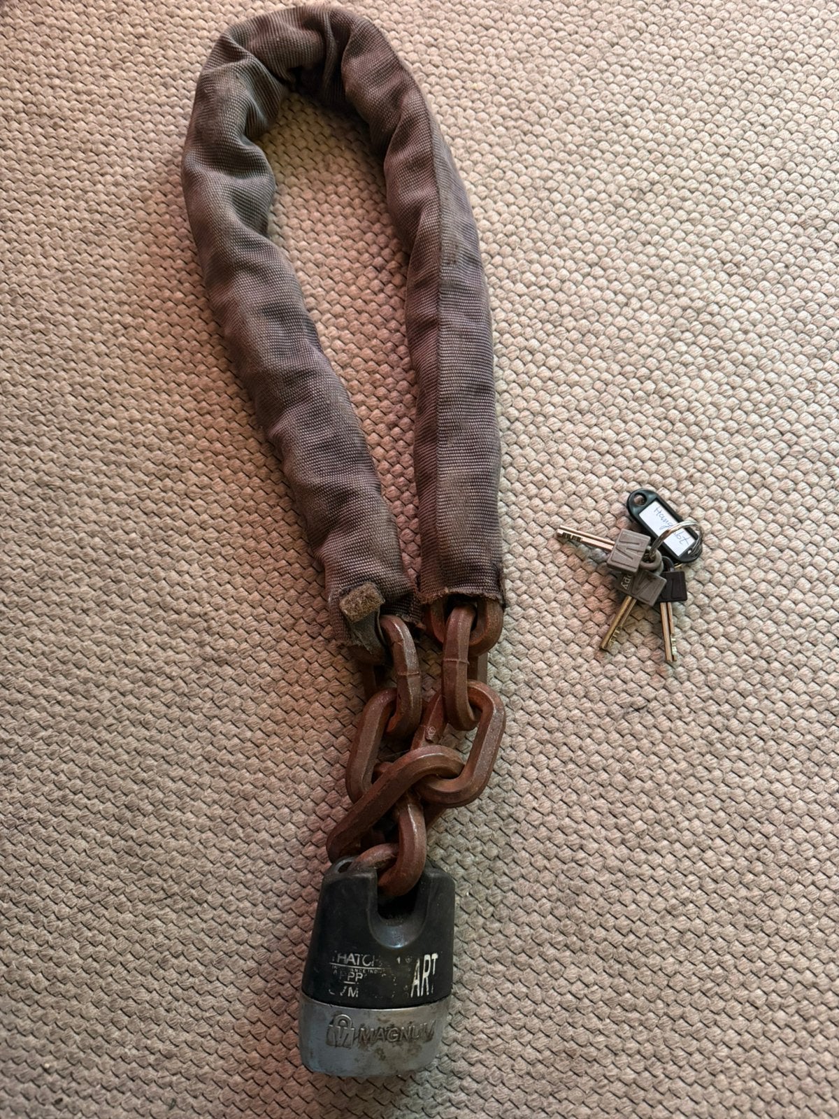 Magnum hangslot, Ophalen of Verzenden, Gebruikt