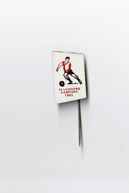 blikken voetbal speld Feijenoord Rotterdam, Verzamelen, Ophalen of Verzenden, Gebruikt, Overige onderwerpen, Speldje of Pin