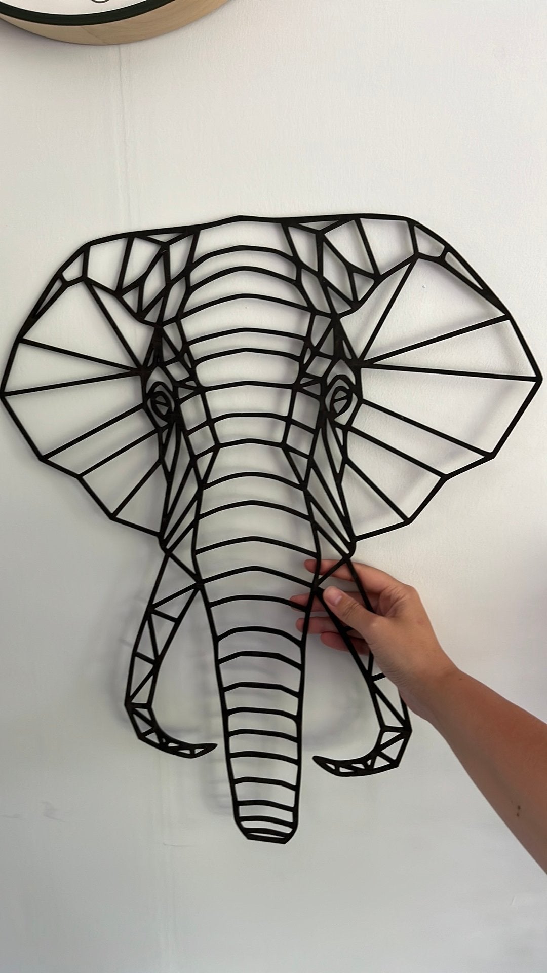 Wanddecoratie olifant hout, Ophalen