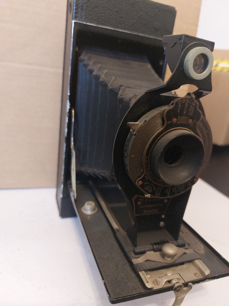 Vintage Kodak No.2-C Folding Autogr. Brownie vouwcamera (25), Ophalen of Verzenden, Voor 1940, Fototoestel