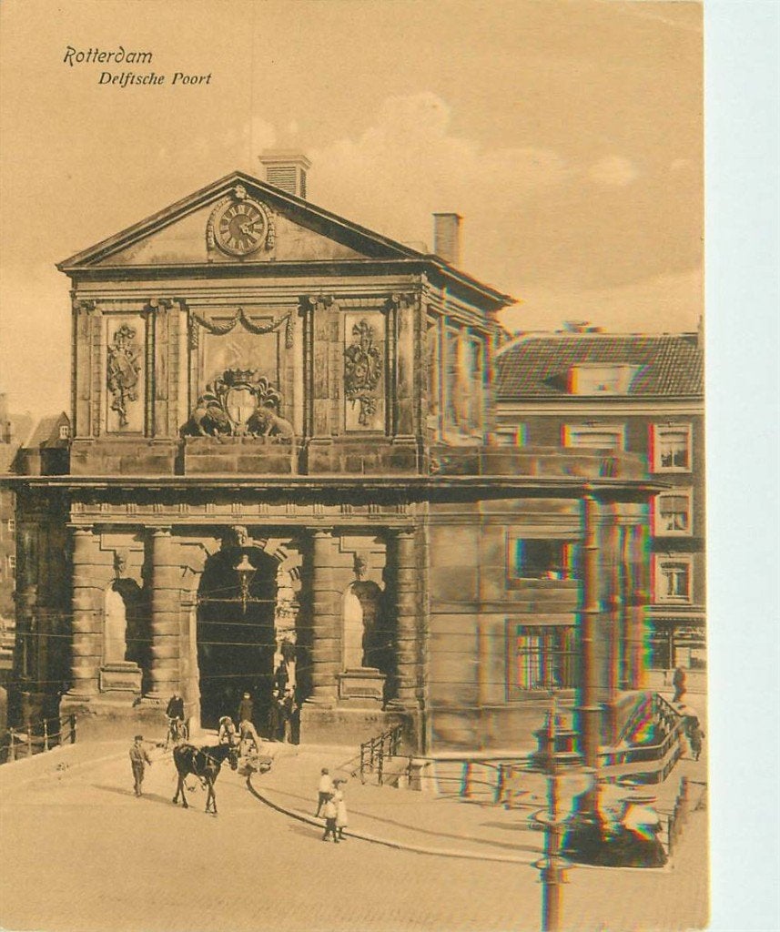 388-189-013 Rotterdam Delftsche poort, Verzenden, Voor 1920, Zuid-Holland