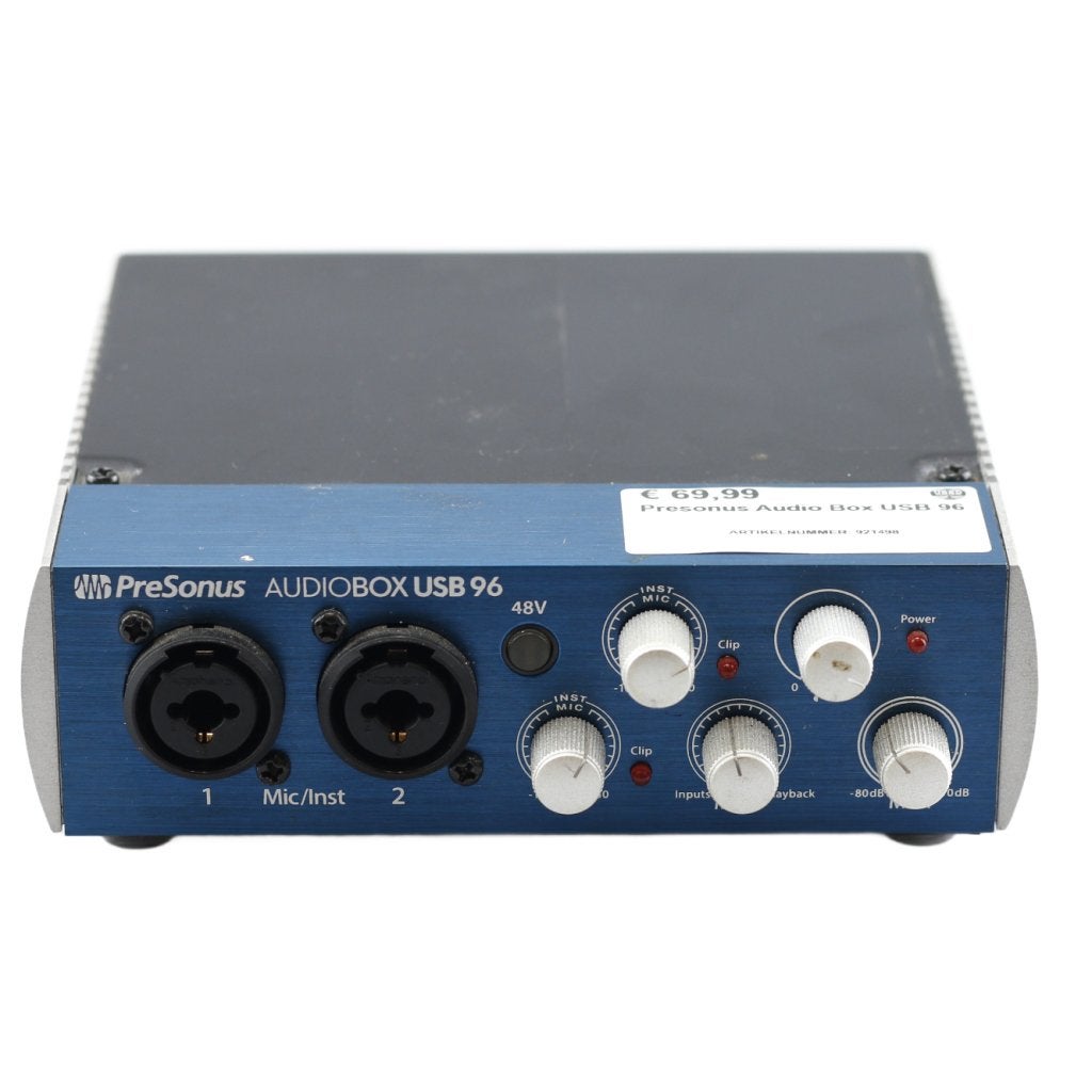 Presonus Audio Box USB 96, PreSonus, Zo goed als nieuw, https://www.presonus.com/contact-us, 18011 Grand Bay Court, Baton Rouge, LA 70809, Verenigde Staten