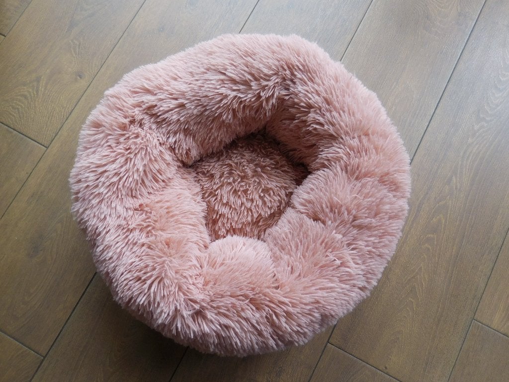 poezen/hondenmand. Oud roze.Pluche Doorsnede 60. Holte 25 cm, Ophalen of Verzenden, Zo goed als nieuw, Pluche