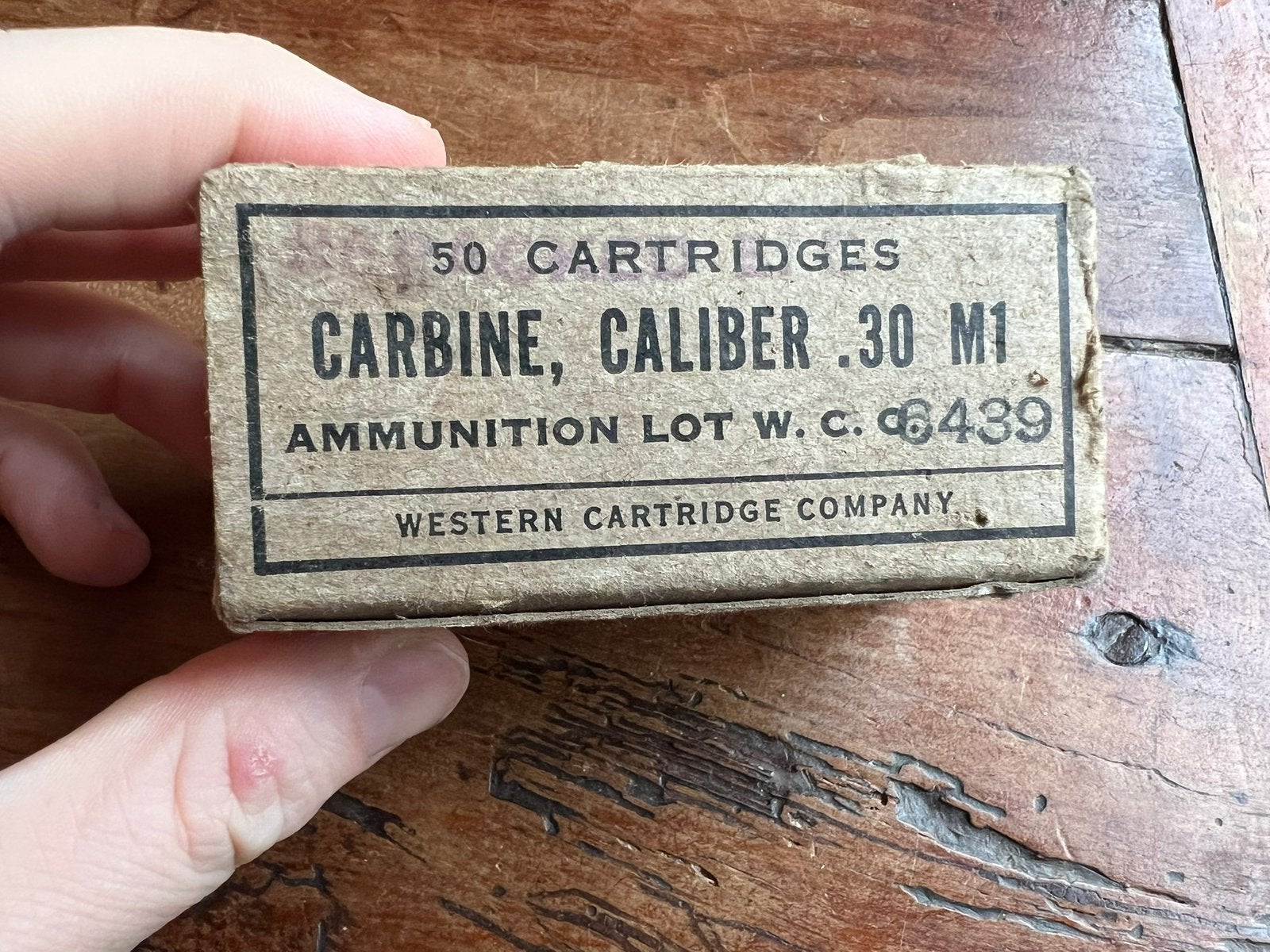 WO2 Amerikaans M1 Carbine doosje .30 #1 karabijn, Verzamelen, Amerika, Verzenden