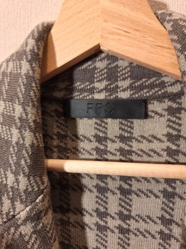 FFC Lange cardigan | Beige, Bruin | 100% wol | M / 38 / 10, Kleding | Dames, Maat 38/40 (M), Fashiontiek, Beige, Ophalen of Verzenden