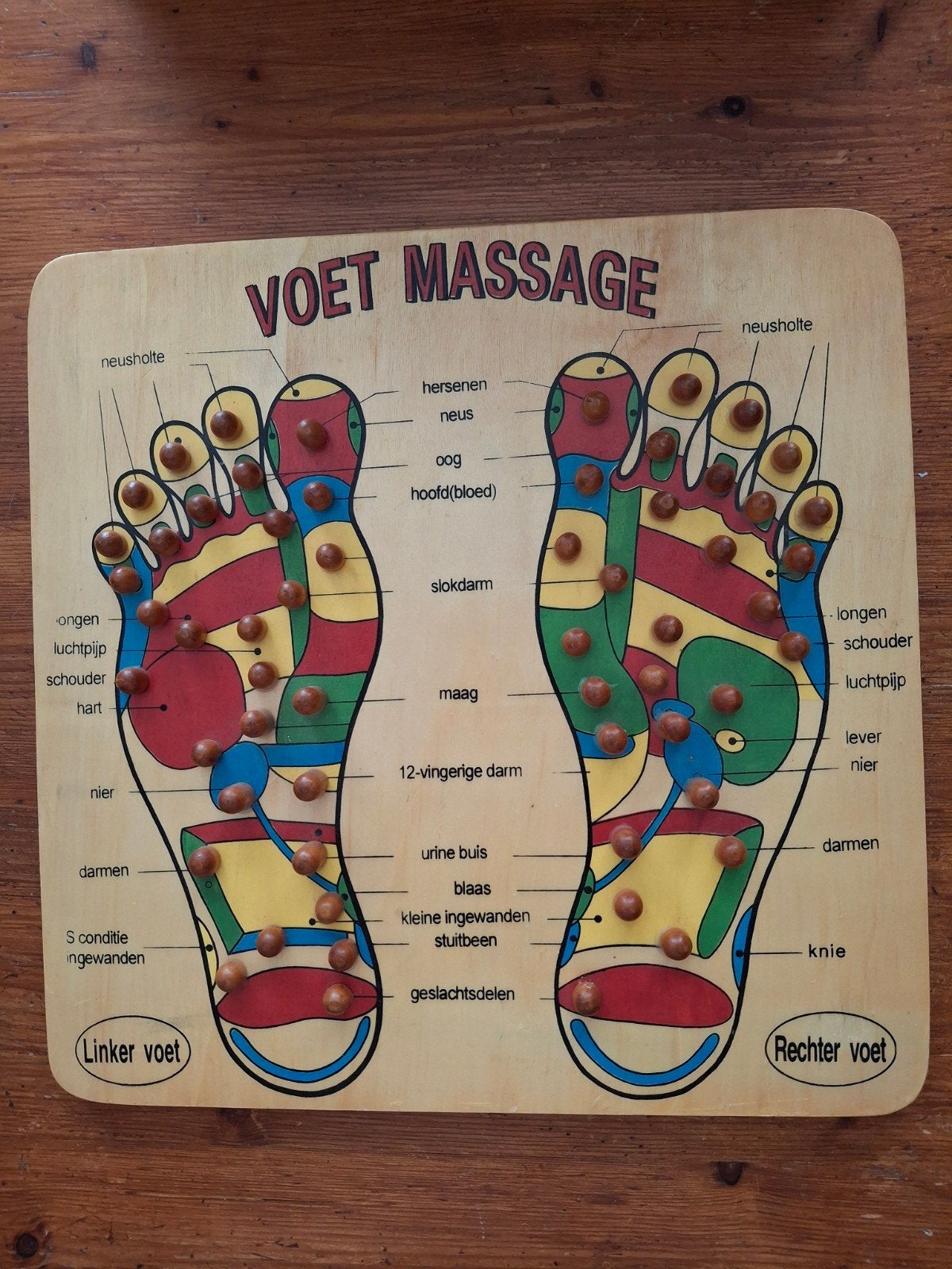 Vintage Voetmassage Bord - Reflexologie Educatief, Ophalen of Verzenden, Gebruikt, Overige typen