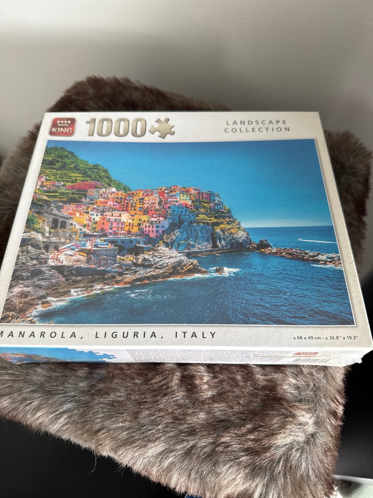 King Legpuzzel 1000 stukjes Manarola, Liguria, Italië, Ophalen of Verzenden, 500 t/m 1500 stukjes, Nieuw, Legpuzzel